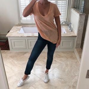 J. Crew size small, 100% cotton blush top